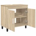 vidaXL Kozmetický stolík do kúpeľne Dub sonoma 60 x 35 x 60 cm