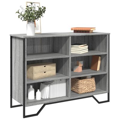 vidaXL Komoda sivá sonoma 101x35,5x74,5 cm kompozitné drevo