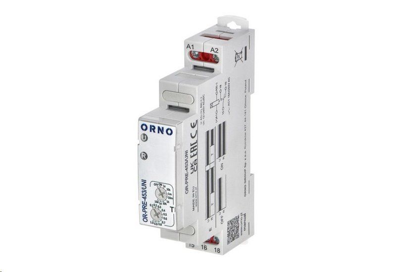 Relé časové ORNO OR-PRE-453/UNI