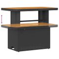 vidaXL Súprava záhradných pohoviek 9 ks Čierna polyratan