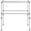 vidaXL Sušiak na bielizeň 83x(50-55)x(40-85) cm hliník