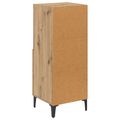 vidaXL Servírovacia skriňa dub artisan 34 x 34.5 x 90 cm