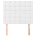 vidaXL Čelo postele biele 100x5x118/128 cm umelá koža