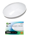 LED stropné svietidlo Q-232CP 24W 4000K ø37cm/kruhové biele QTEC