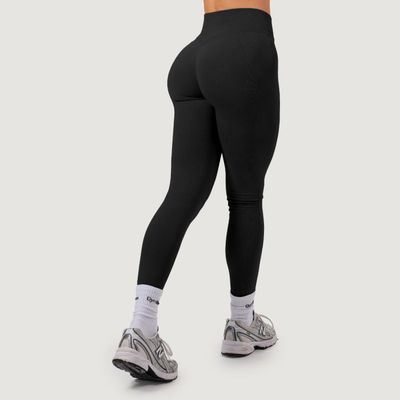 Dámske bezšvové legíny NEO Black - GymBeam, veľkosť XL
