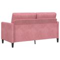 vidaXL Sofa s úložným priestorom Ružová 152 x 78 x 87 cm Polyester
