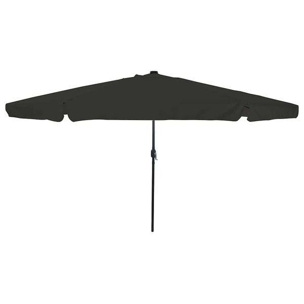 vidaXL Záhradný slnečník Čierna 395 x 395 x 245 cm Polyester