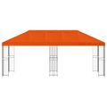 vidaXL Záhradný altánok 6 x 3 m Oranžová Polyester a oceľ 190 gsm