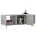 vidaXL Konferenčný stolík betónovo sivý 102x50x40 cm kompozitné drevo