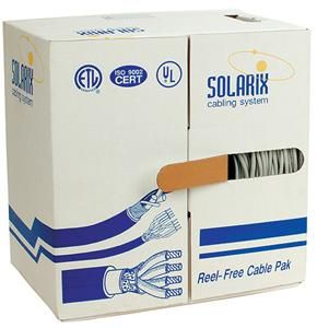 Solarix - kabel FTP Cat5e drát 305 m PVC