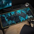 Ghost herní podložka XXL/ V2/ 90 x 40 cm herní podložka pod myš, XXL, 90 × 40 cm, mikrovlákno, protiskluzová základna, šité okraje, vodeodolná úprava