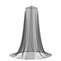 vidaXL Sieť proti komárom na posteľ 156 mesh Čierna ⌀56 x 220 cm