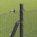 vidaXL Zvarené drôtené pletivo s betónovým základom 50 x 1,4 m Sivá