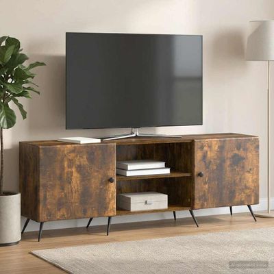 vidaXL TV skrinka 150 x 31 x 50 cm Dymový dub Kompozitné drevo