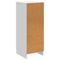 vidaXL Servírovacia skriňa Biela 33 x 34,5 x 87 cm Kompozitné drevo
