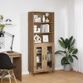 vidaXL Highboard 2 ks Remeselný dub 69,5 x 34 x 180 cm