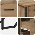 vidaXL Servírovacia skriňa Remeselný dub 97 x 32,5 x 74,5 cm