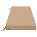 vidaXL Vankúš na lavičku SOEST 100% polyester Piesková 140 x 50 x 8 cm