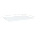 vidaXL Prídavné police 4 ks, biele 60x40x1,5 cm, kompozitné drevo