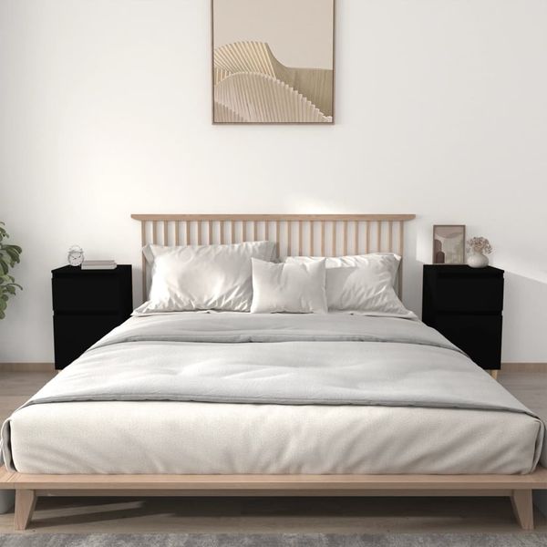 vidaXL Nočné stolíky 2 ks čierne 40x35x70 cm