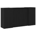 vidaXL Recepčný pult, čierny dub 200x50x103,5 cm, imitácia dreva