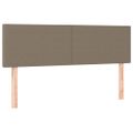 vidaXL Boxspring posteľ s matracom sivohnedý 140x190 cm látka