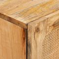 vidaXL Highboard s úložiskom Hnedá 90 x 33 x 75 cm Masívne mango drevo