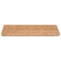 vidaXL Schodové rohože 5 ks 65x21x4 cm béžové s obdĺžnikovým okrajom