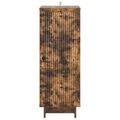 vidaXL Servírovacia skriňa Dymový dub 33 x 34,5 x 90 cm