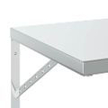 vidaXL Nástenné police 2 ks 100x40 cm, strieborné, nehrdzavejúca oceľ