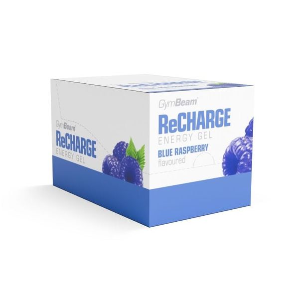 ReCharge Gel - GymBeam, modrá malina, 16 x 75 g