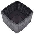 vidaXL Príručný stolík, farba mokka 54x54x36,5 cm, plast