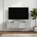 vidaXL Nástenná TV skrinka Nástenný Betónovo sivá 98 x 41 x 30 cm