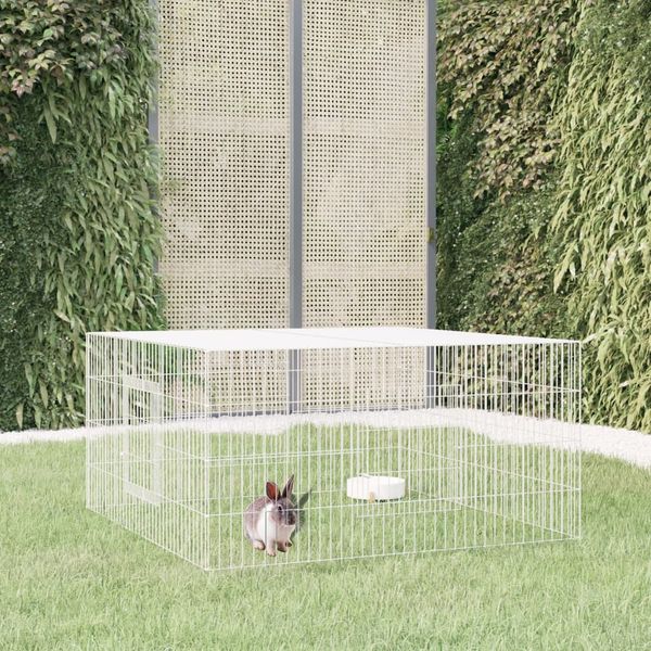 vidaXL Klietka pre králiky 110x110x55 cm pozinkované železo