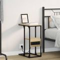 vidaXL Nočný stolík Sonoma dub 41,5 x 26 x 60,5 cm Kompozitné drevo