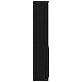 vidaXL Highboard Black Oak 37,5x35x180 cm Engineered Wood