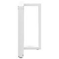 vidaXL Nohy k jedálenskému stolu v tvare T, 2 ks, biele, 70x35x(72-73) cm, oceľové