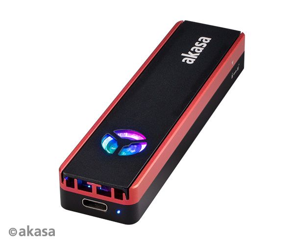 AKASA USB 3.2 Gen 2 ext. rámček pre M.2 SSD RGB