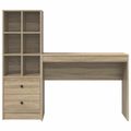 vidaXL Stôl Sonoma dub 145,5 x 40 x 127 cm 2 ks