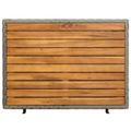 vidaXL Skrinkový Sivá 70 x 50 x 87 cm Polyester a Roly Rattan