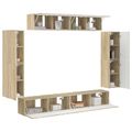 vidaXL TV skrinka 8 ks Sonoma dub