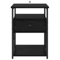 vidaXL Nočný stolík 2 ks Čierny dub 40 x 42 x 55 cm Kompozitné drevo
