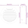 vidaXL Kryty vzduchových ventilátorov 4 ks Strieborná 150 mm