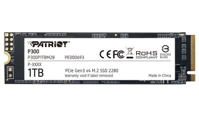 PATRIOT P300 1TB SSD / Interní / M.2 PCIe Gen3 x4 NVMe 1.3 / 2280 SSD disk, interní, 1TB, M.2 2280, PCIe Gen3 x4, NVMe 1.3