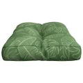 vidaXL Poduška na paletovú pohovku vzor listov 70x40x12 cm látka