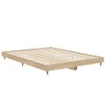 vidaXL Posteľný rám bez matraca dub sonoma 140x190 cm kompozitné drevo