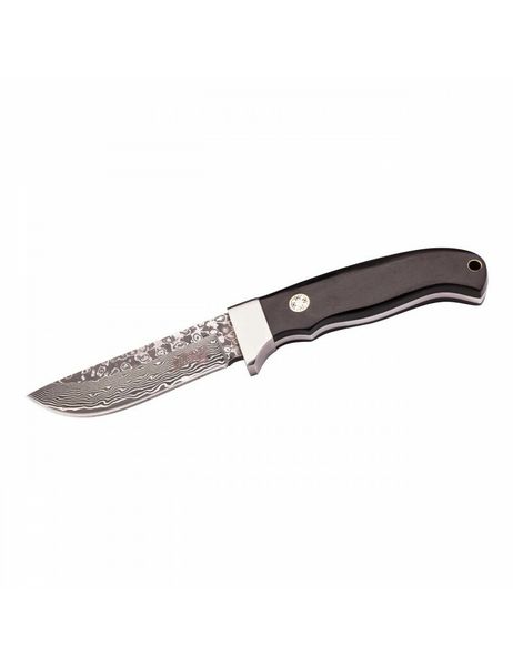Herbertz 53053 opaskový nôž 9cm, damašek, drevo Pakka