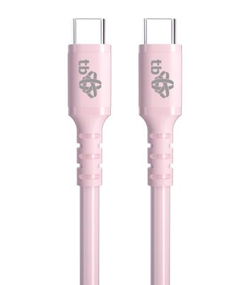 TB USB C - USB C 60W Jelly kábel 1m ružový