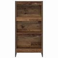 vidaXL Knižnica 60 x 30 x 121 cm Kompozitné drevo Staré drevo