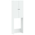 vidaXL Toaletná skriňa BREDA Biela 66 x 25,5 x 190 cm Kompozitné drevo